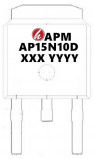 저항 AP15N10D에 낮은 주문품 Mosfet 힘 트랜지스터